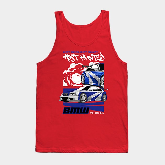 BMW M3 GTR E46 Tank Top by Harrisaputra